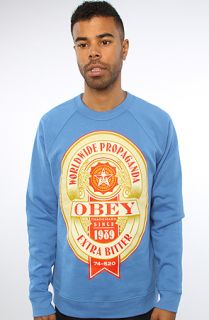 Obey The Extra Bitter Sweatshirt in Crown Blue