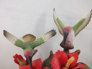  Captivating Hummingbirds Porcelain Figurine Hummingbird Pair 6