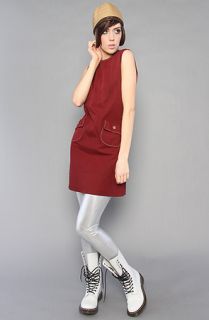 Vintage Boutique The Burgundy Patch Pocket Dress