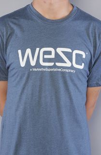 WeSC The WeSC Tee in Indigo Melange Concrete