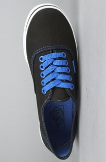 Vans Footwear The Authentic Lo Pro Sneaker in Black and Blue