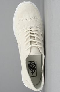 Vans Footwear The Authentic Lo Pro Sneaker in Bone White Suede