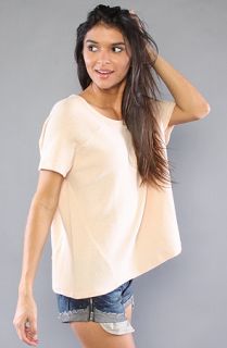 RVCA The Half Moon Knit Top in Pastel Rose Tan