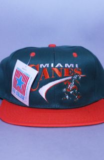 Vintage Deadstock Miami Hurricanes Snapback HatSwoop