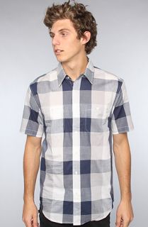 HUF The Oversized Gamby Check Buttondown Shirt in Navy