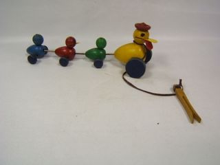 fisher price quacky family vintage duck pull toy