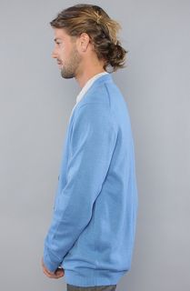 WeSC The Borik Cardigan in Clear Blue Melange