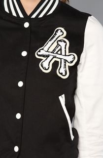 Joyrich The LA Cross Varsity Jacket in Black