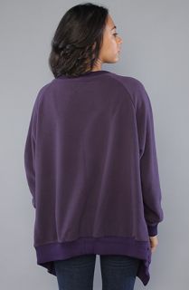 NTICE The Polar Fleece Drape Front Varisty Jack in Purple  Karmaloop