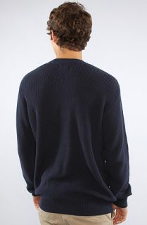 Obey The Colfax Sweater in Dark Navy Concrete