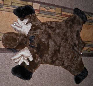Moose Faux Toddler Rug Plush Stuffed Animal Toy LooK So Cute Soft
