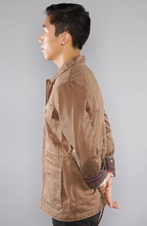 Obey The Loner Jacket in Brown Concrete