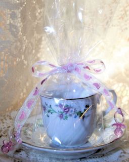 Victorian Rose Teacup Tea Cup Candle Tea Party Favors