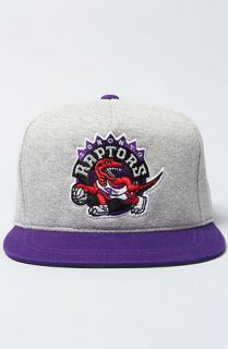 The Toronto Raptors Heather Fleece 2T Snapback Cap in Purple