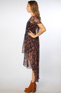  sound garden hi lo sheer floral dress in sound garden sale $ 61 95