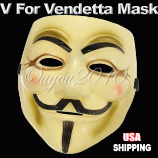  Movie Halloween Cosplay Mask Prop Costume Guy Fawkes US