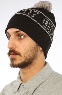 Obey The Grersky Pom Pom Beanie in Black Gray