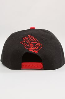 iridium Irdm Hat Black and Red with Studs