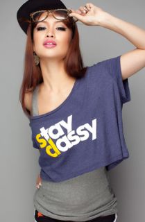 Adapt The Stay Classy Crop Top Concrete