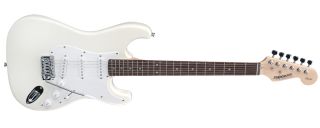  Fender Starcaster Stratocaster White Electric Strat Guitar