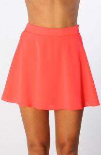 Naven The Circle Skirt in Neon Salmon