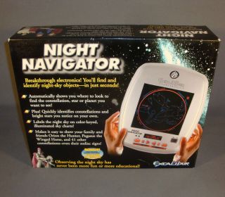 Excalibur Electronics Night Navigator Star Chart w Box Instructions