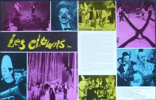 The Clowns Pressbook French 1971 Federico Fellini