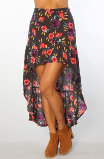 oneill the lindsay hi low skirt in multi sale $ 14 95 $ 50 00 70 %