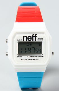 NEFF The Flava Watch in Red White Blue