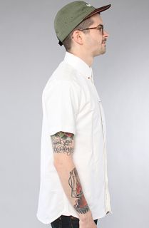 General Assembly The Short Sleeve Contrast Buttondown Shirt in White