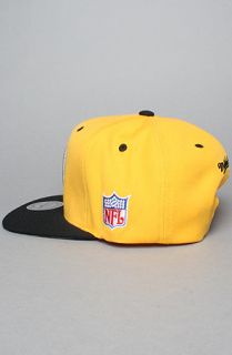 Mitchell & Ness The Pittsburgh Steelers Wool Snapback Hat Black Yellow