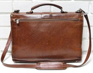 cool vintage leather briefcase by ferran cerdans made in spain good