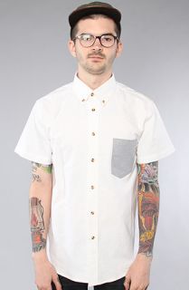 General Assembly The Short Sleeve Contrast Buttondown Shirt in White