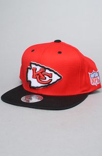 Mitchell & Ness The NFL Wool Snapback hat in Red Black