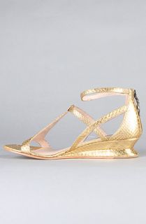 House of Harlow 1960 The Casmine Sandal in Antique Gold  Karmaloop