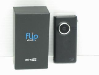 flip minohd video camera black 8gb 2 hours m31120b