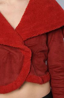 Rojas The Suede Sheepskin Montana Jacket in Red