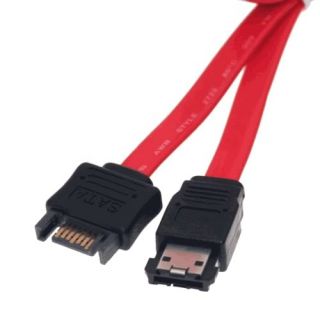  eSATA Female 7 Pin External Cable for Sony PS3 External HDD 1ft