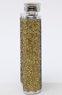 Wild Eye Designs The Mini Drinking Flask in Gold Glitter3 fl Oz