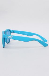 NEFF The Daily Sunglasses in Blue Soft Touch