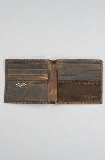 Brixton The Chord Wallet in Brown Concrete