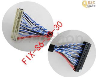 Fix S6 30pin LVDS Cable Fix 30P S6 6bit for LCD Controller Panel