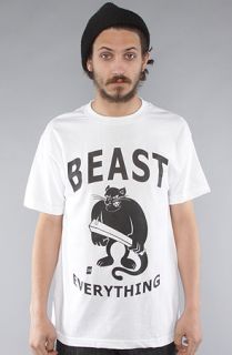 Beasted The Beast Everything Up The Punks Tee in White Black