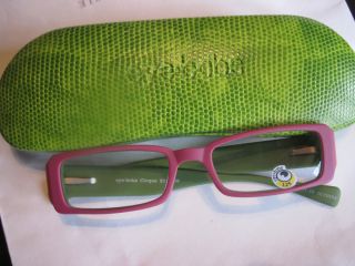 NEW EYEBOBS case CIRQUE Pink & Green Reading Glasses Eye Bobs 1.25 X