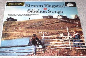 Kirsten Flagstad Sibelius Songs LP RARE London FFSS BB