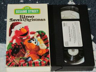   STREET ELMO SAVES CHRISTMAS VHS VIDEO FREE U S SHIP HARVEY FIERSTEIN
