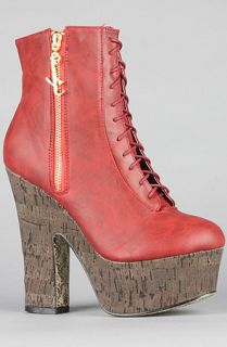 Sole Boutique The Dixie Boot in Red Concrete