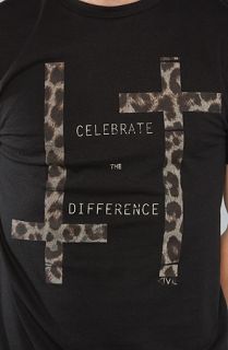 Civil The Disbelief Tee in Black Leopard