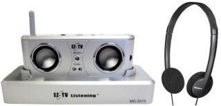 EZ TV Combination Wireless Speaker & Wireless Earbuds TV Listening