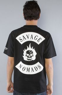 SSUR The Savage Nomads Tee in Black Concrete